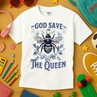 God Save the Queen Bee From Extinction Kids T-Shirt thumb 3