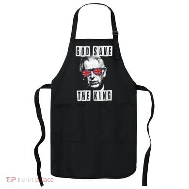 God Save The King. King's Coronation Union Jack Charles Apron