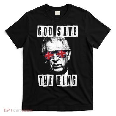 God Save The King. King's Coronation Union Jack Charles T-Shirt
