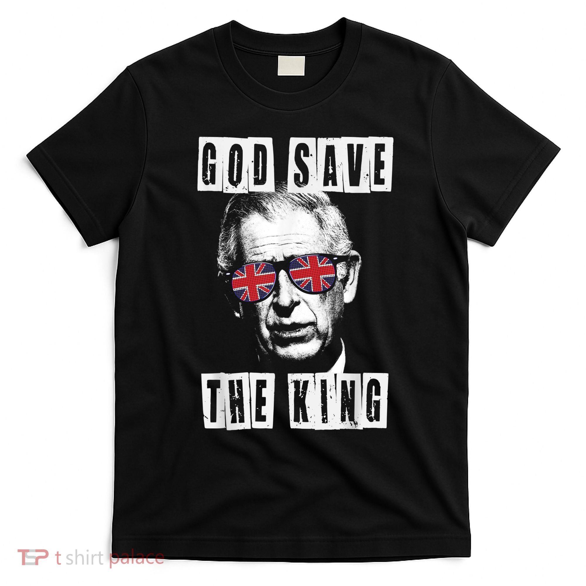 God Save The King. King's Coronation Union Jack Charles T-Shirt