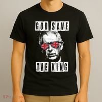 God Save The King. King's Coronation Union Jack Charles T-Shirt thumb 3