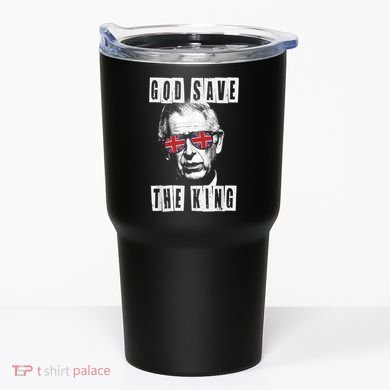 God Save The King. King's Coronation Union Jack Charles Tumbler