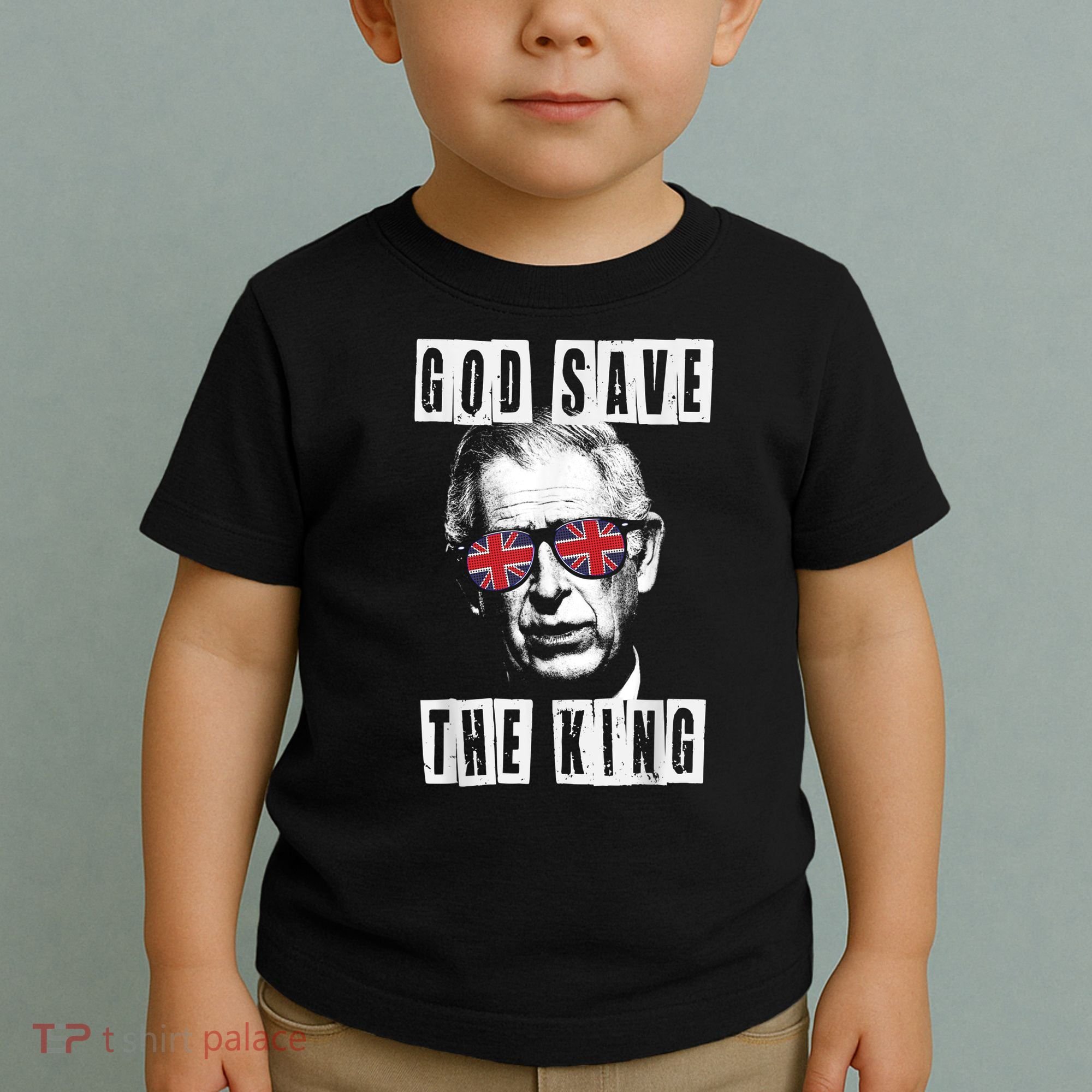 God Save The King. King's Coronation Union Jack Charles Toddler T-Shirt