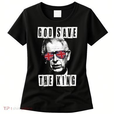God Save The King. King's Coronation Union Jack Charles Women's T-Shirt