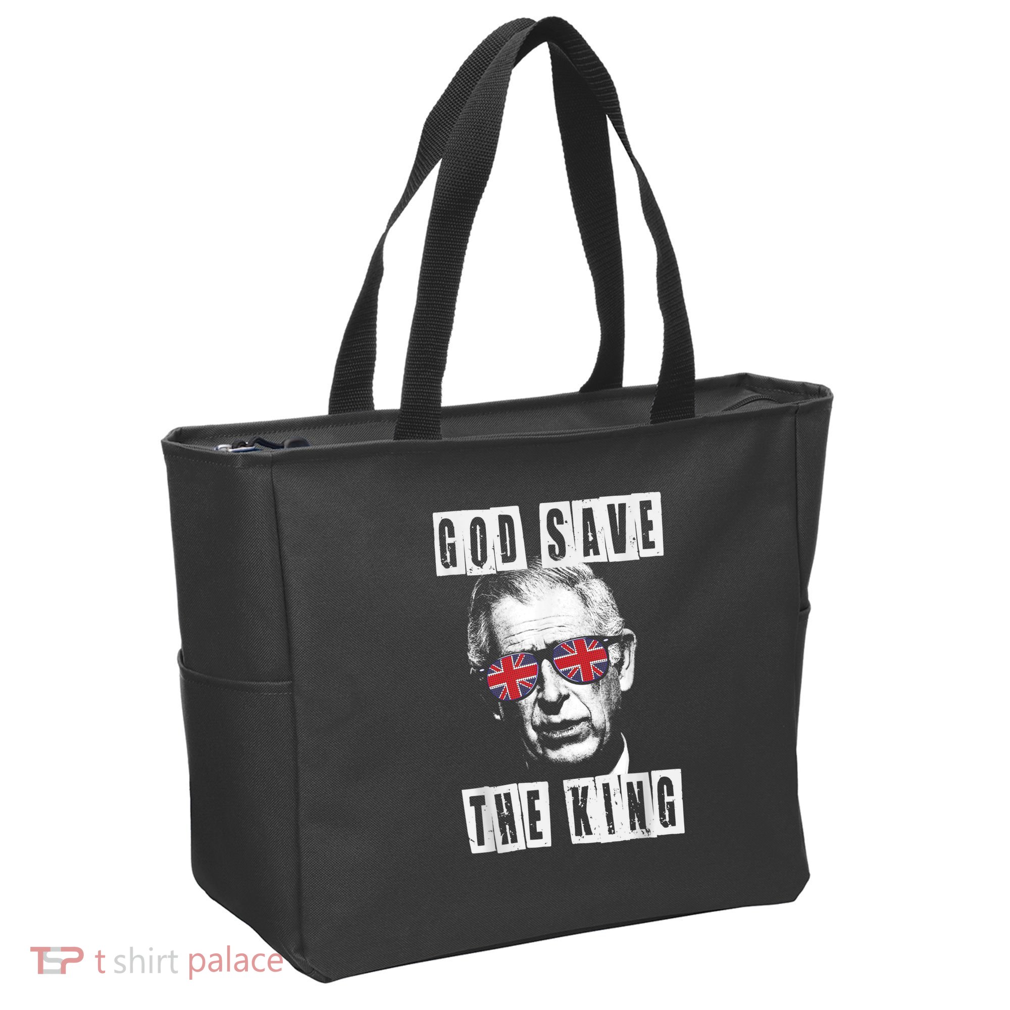 God Save The King. King's Coronation Union Jack Charles Tote Bag