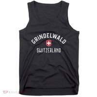 Grindelwald Switzerland T Swiss Flag Grindelwald Tank Top thumb 0