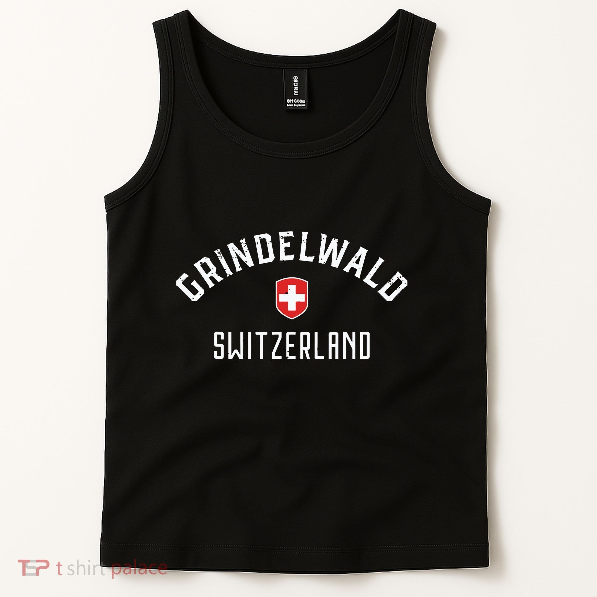 Grindelwald Switzerland T Swiss Flag Grindelwald Tank Top