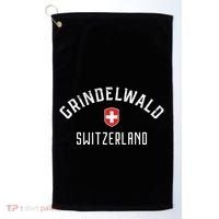 Grindelwald Switzerland T Swiss Flag Grindelwald Golf Towel thumb 0