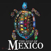 Graphic Sea Turtle Gulf Of Mexico Never Forget Trump USA-Made Doggie Bandana thumb 2