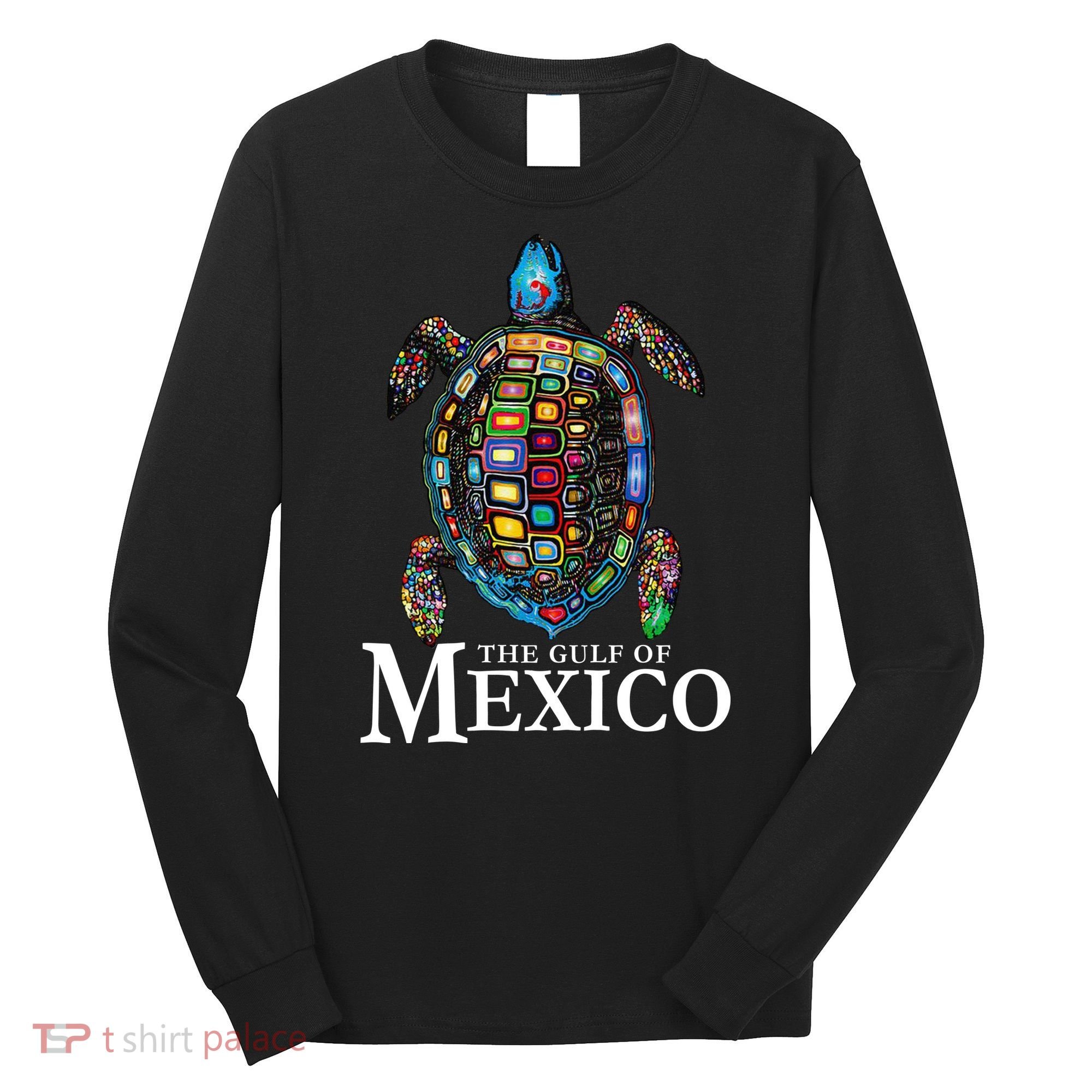 Graphic Sea Turtle Gulf Of Mexico Never Forget Trump Long Sleeve Shirt