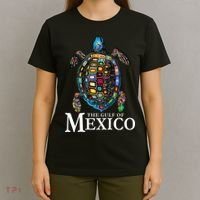 Graphic Sea Turtle Gulf Of Mexico Never Forget Trump T-Shirt thumb 4