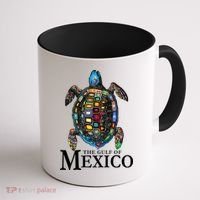 Graphic Sea Turtle Gulf Of Mexico Never Forget Trump Coffee Mug thumb 1