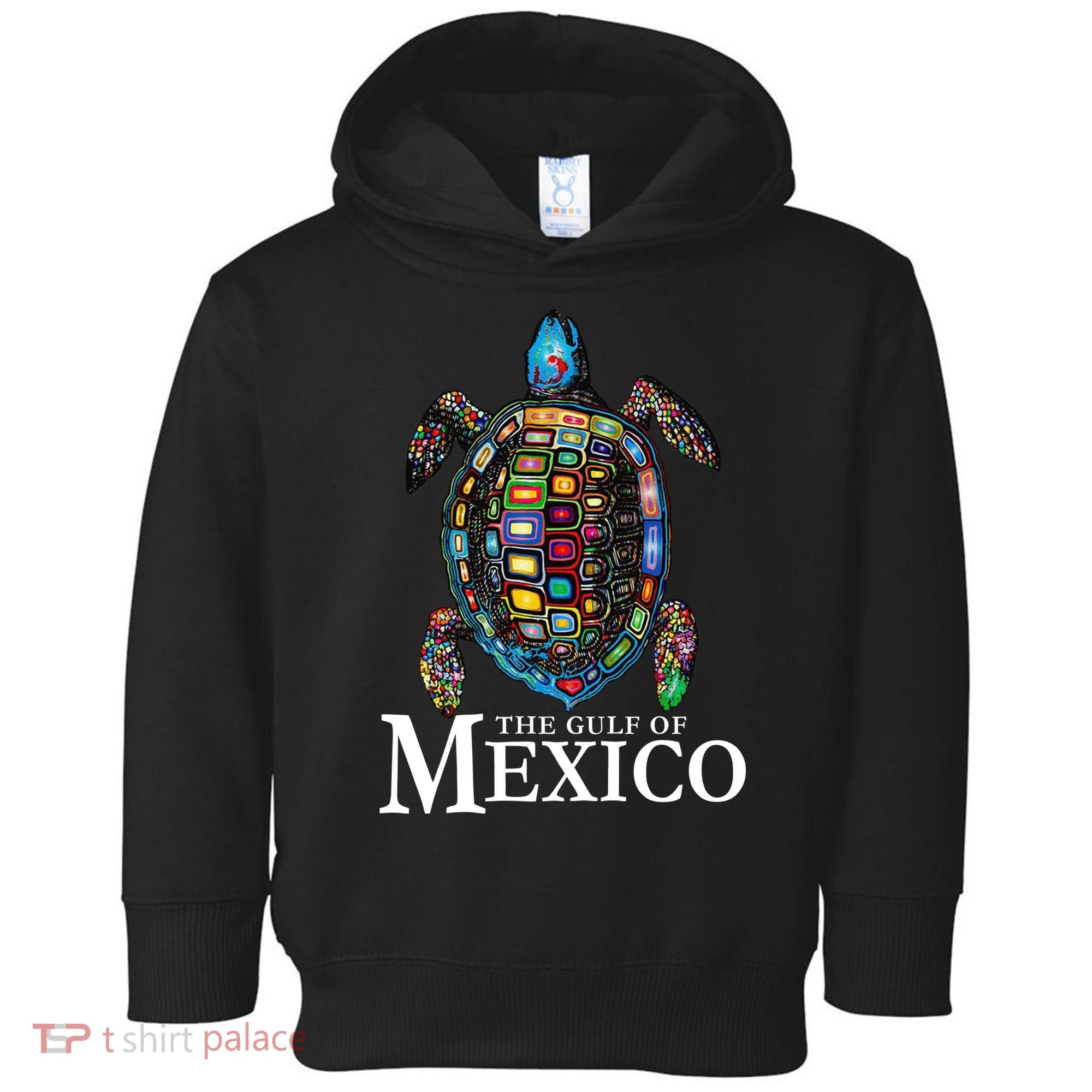 Graphic Sea Turtle Gulf Of Mexico Never Forget Trump Toddler Hoodie
