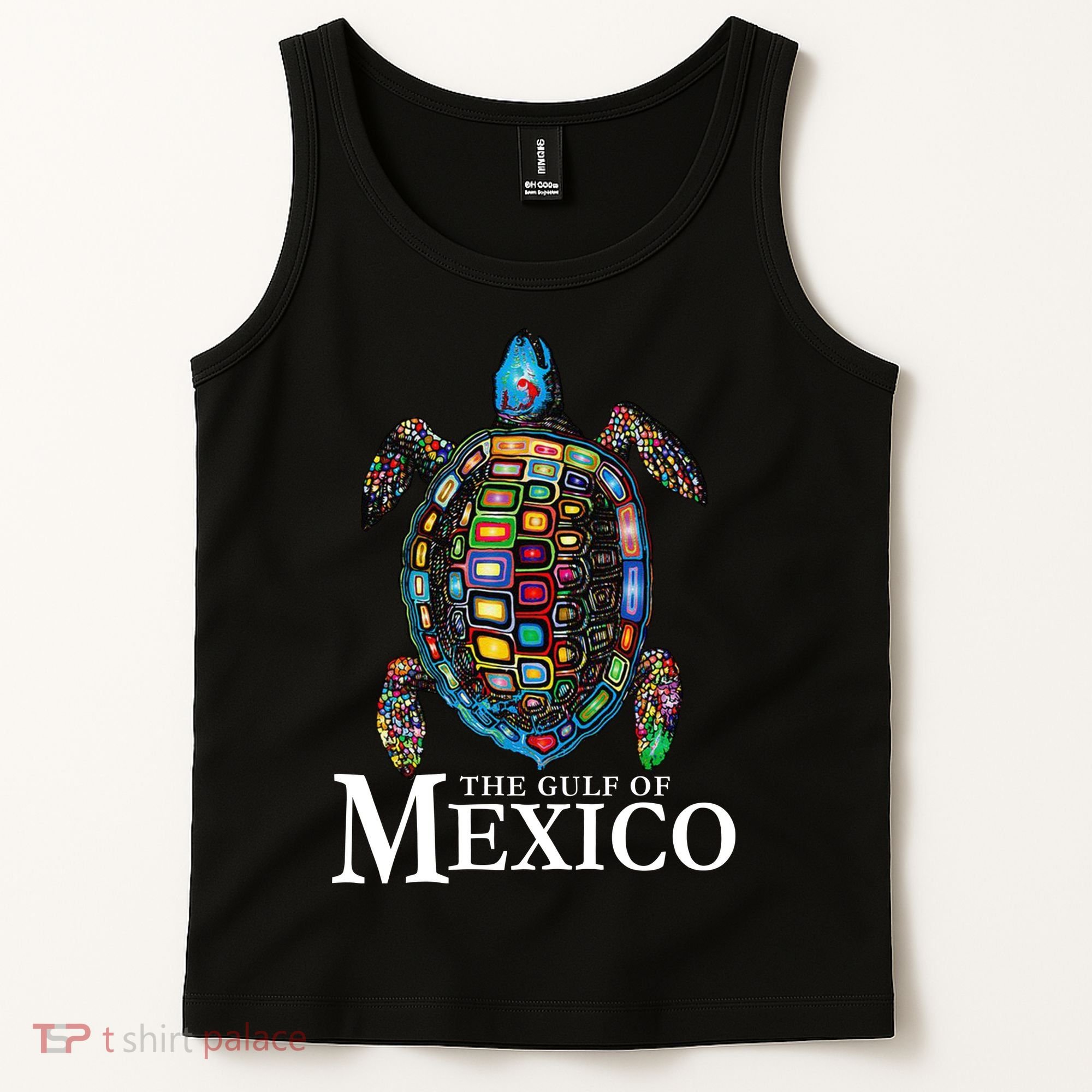 Graphic Sea Turtle Gulf Of Mexico Never Forget Trump Tank Top