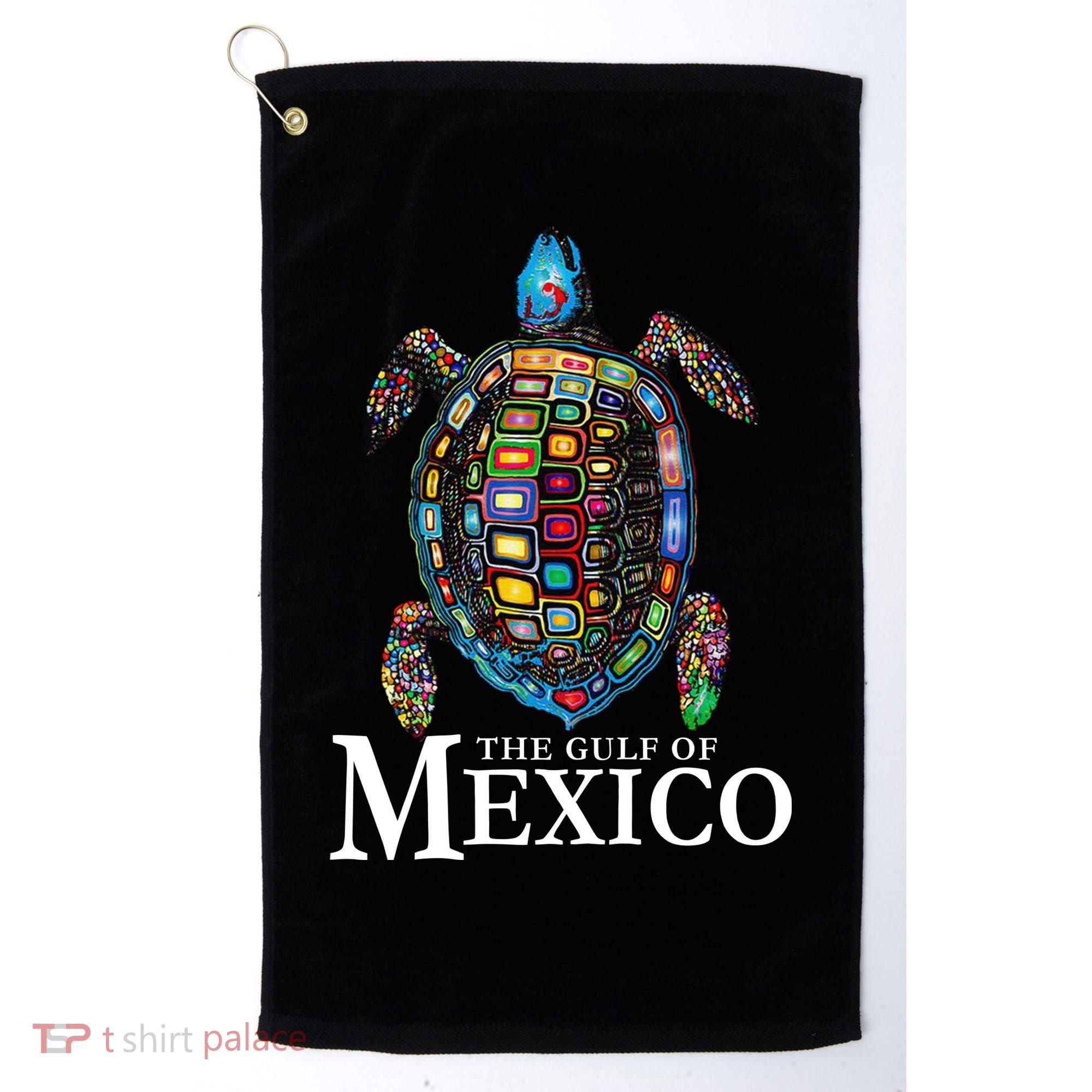 Graphic Sea Turtle Gulf Of Mexico Never Forget Trump Golf Towel