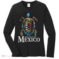 Graphic Sea Turtle Gulf Of Mexico Never Forget Trump Women's Long Sleeve Shirt thumb 0