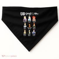 God Says That I Am Princess Squad USA-Made Doggie Bandana thumb 0