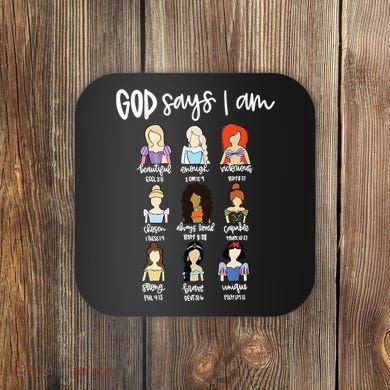 God Says That I Am Princess Squad Coaster