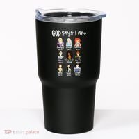 God Says That I Am Princess Squad Tumbler thumb 0