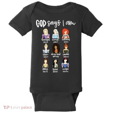 God Says That I Am Princess Squad Baby Bodysuit