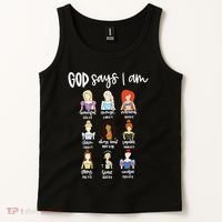 God Says That I Am Princess Squad Tank Top thumb 2