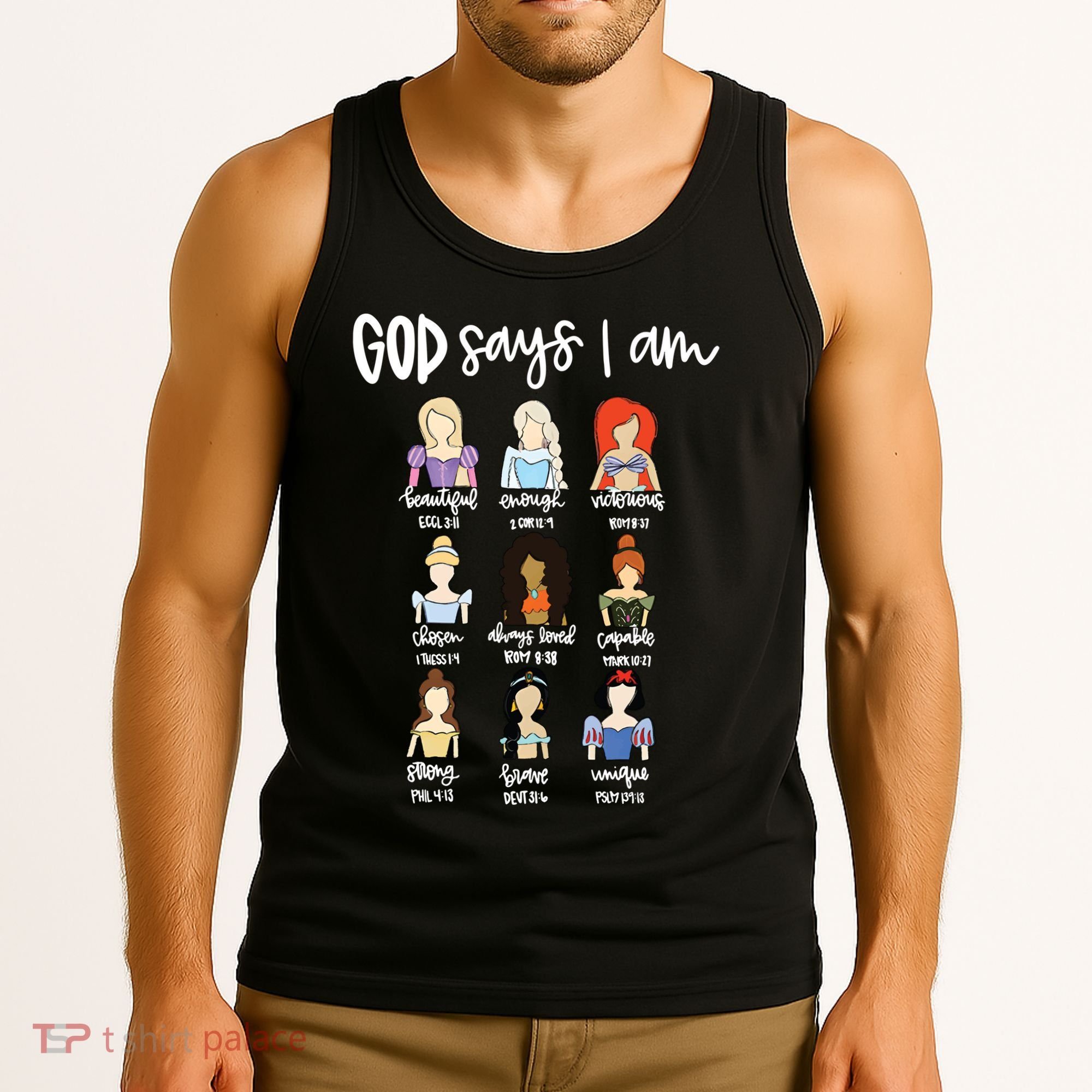 God Says That I Am Princess Squad Tank Top