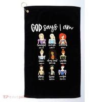 God Says That I Am Princess Squad Golf Towel thumb 0