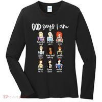 God Says That I Am Princess Squad Women's Long Sleeve Shirt thumb 0