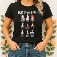 God Says That I Am Princess Squad Women's T-Shirt thumb 2