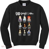 God Says That I Am Princess Squad Kids Sweatshirt thumb 0