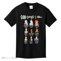 God Says That I Am Princess Squad Kids T-Shirt thumb 0