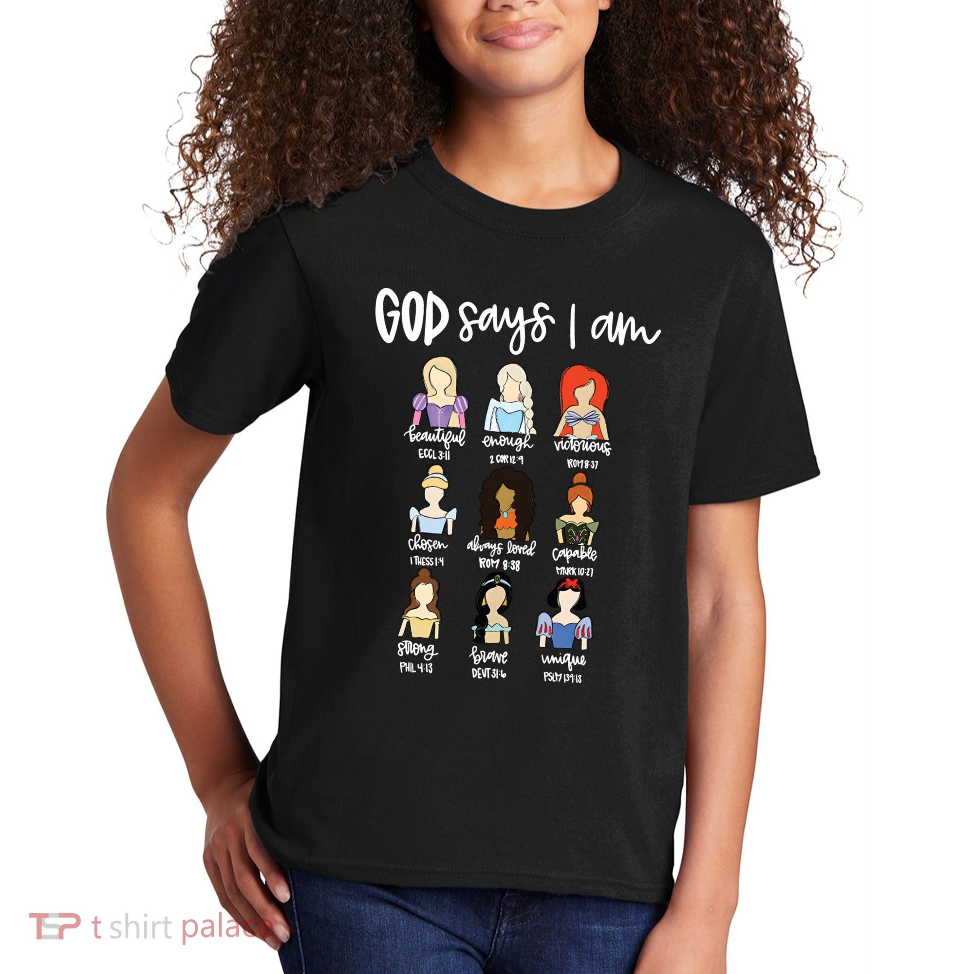 God Says That I Am Princess Squad Kids T-Shirt