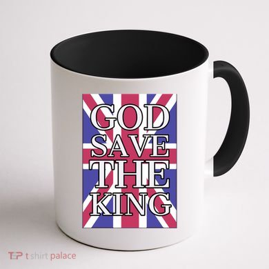 God Save The King British Royal Family Uk Union Jack Flag Gift Coffee Mug back