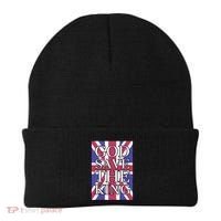 God Save The King British Royal Family Uk Union Jack Flag Gift Beanie thumb 0