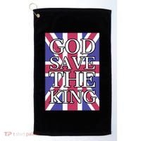 God Save The King British Royal Family Uk Union Jack Flag Gift Golf Towel thumb 0