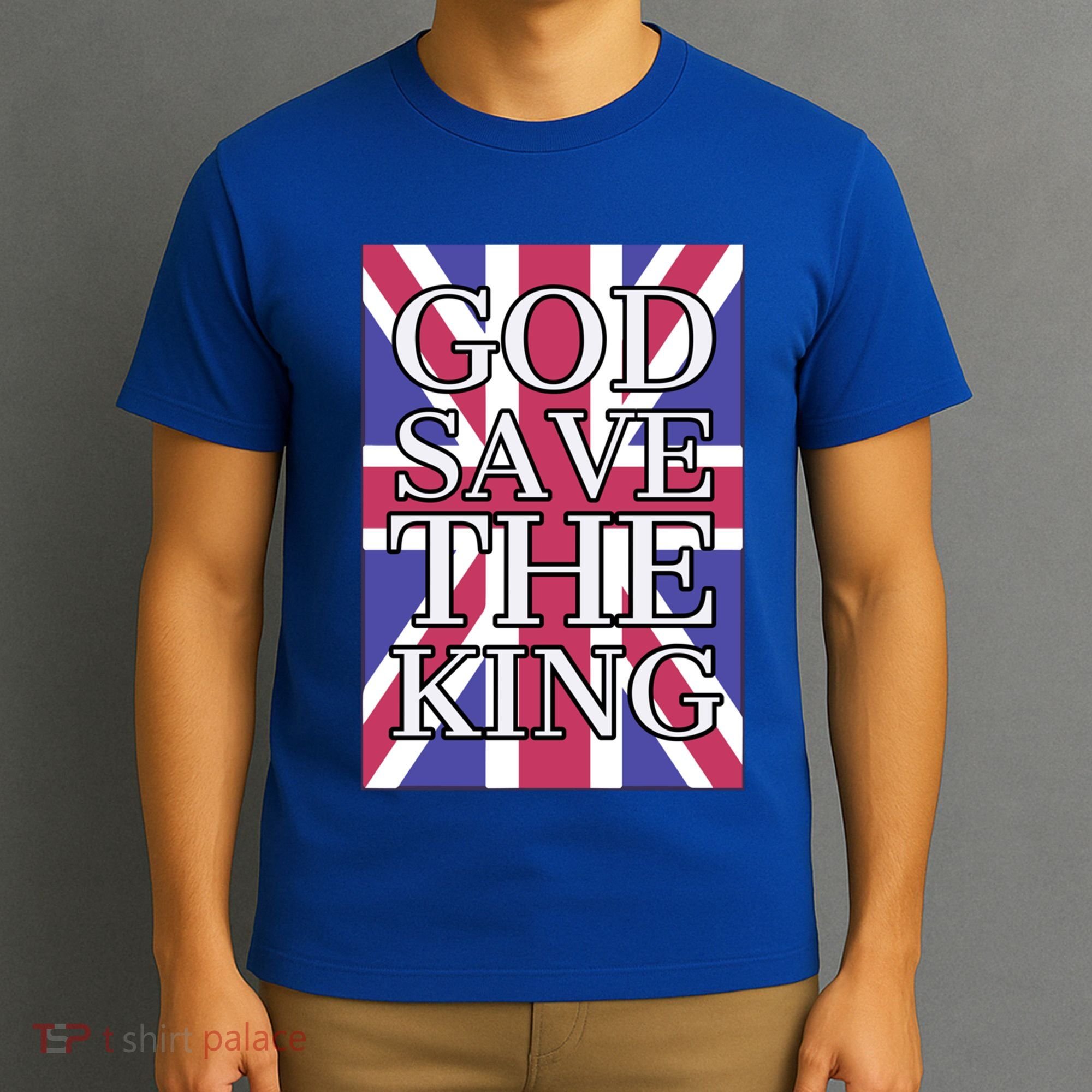 God Save The King British Royal Family Uk Union Jack Flag Gift T-Shirt
