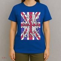 God Save The King British Royal Family Uk Union Jack Flag Gift T-Shirt thumb 4
