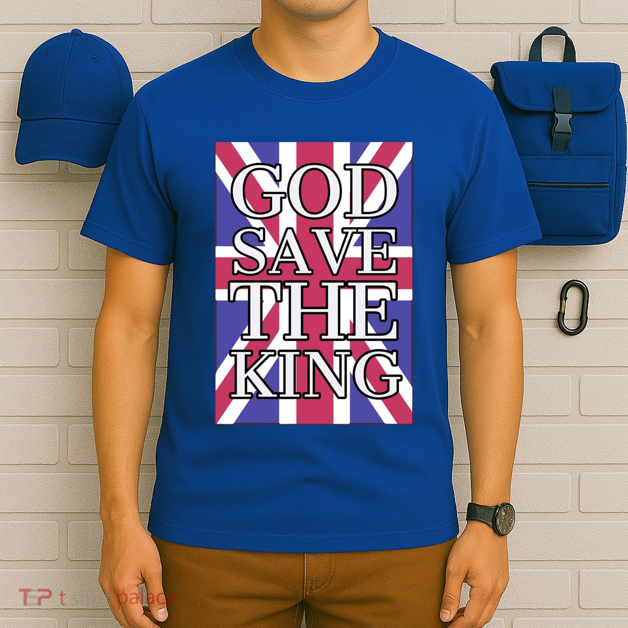 God Save The King British Royal Family Uk Union Jack Flag Gift T-Shirt