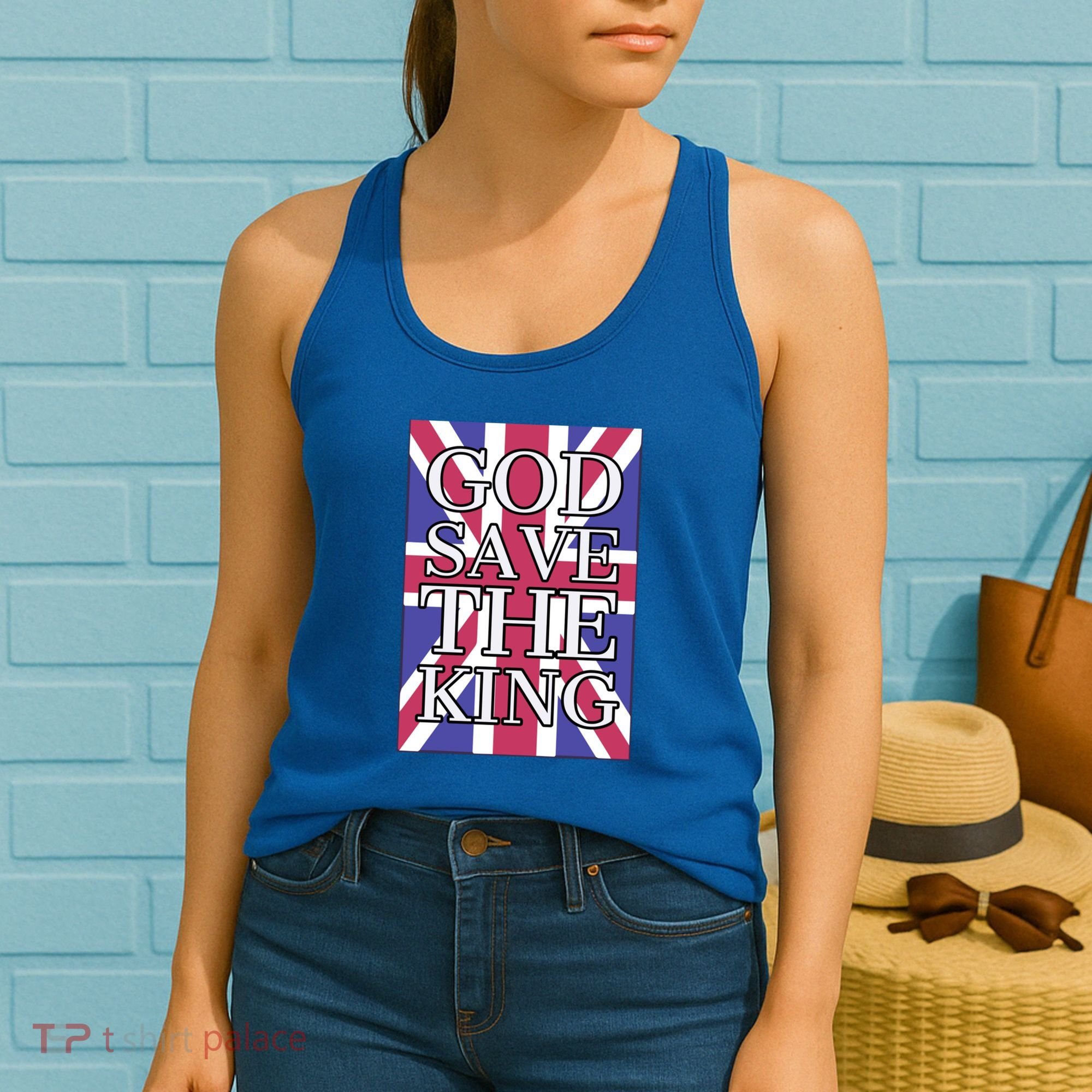 God Save The King British Royal Family Uk Union Jack Flag Gift Women's Tank Top