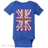 God Save The King British Royal Family Uk Union Jack Flag Gift Baby Bodysuit thumb 0
