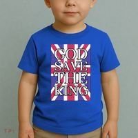 God Save The King British Royal Family Uk Union Jack Flag Gift Toddler T-Shirt thumb 2