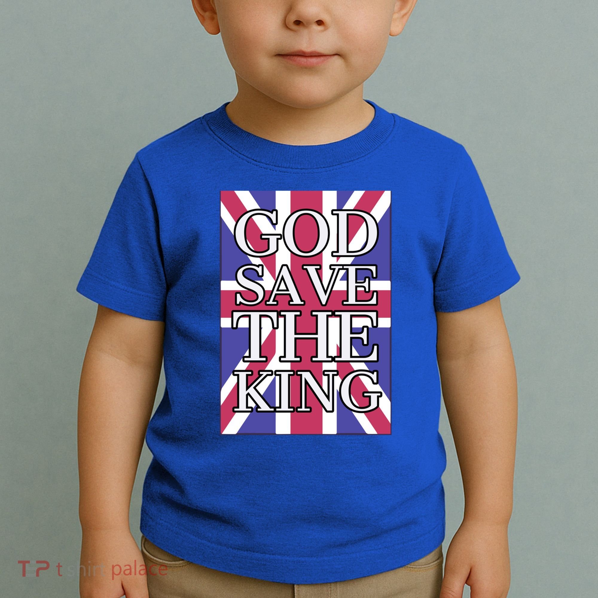 God Save The King British Royal Family Uk Union Jack Flag Gift Toddler T-Shirt
