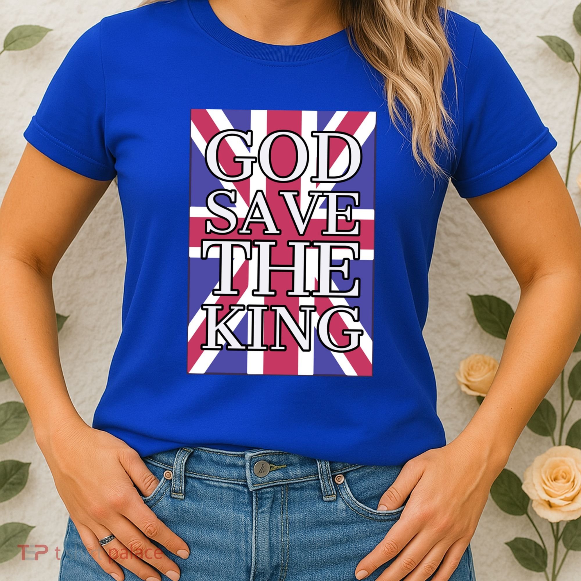 God Save The King British Royal Family Uk Union Jack Flag Gift Women's T-Shirt