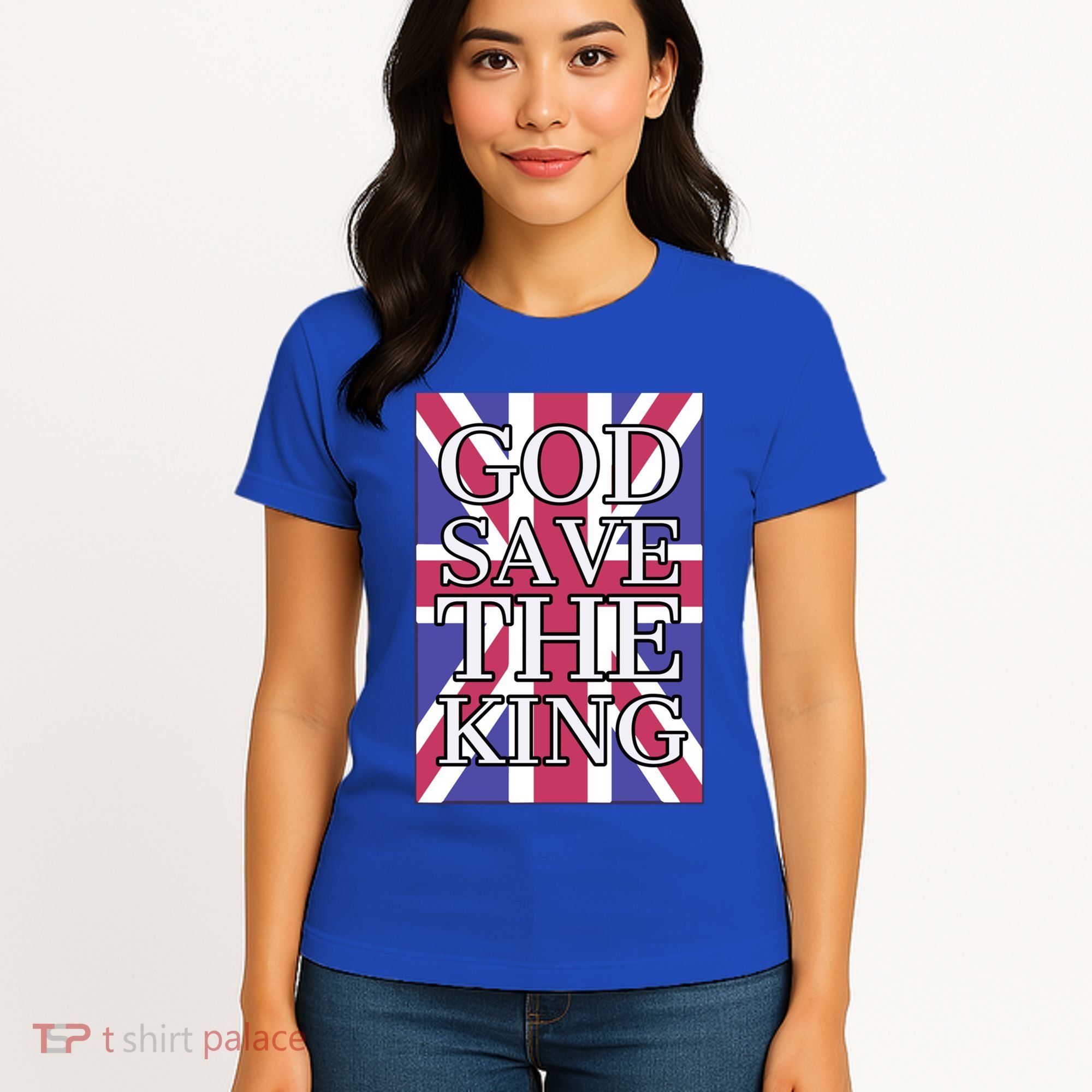 God Save The King British Royal Family Uk Union Jack Flag Gift Women's T-Shirt
