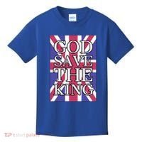 God Save The King British Royal Family Uk Union Jack Flag Gift Kids T-Shirt thumb 0