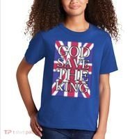 God Save The King British Royal Family Uk Union Jack Flag Gift Kids T-Shirt thumb 2