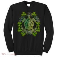Green Sea Turtle Mandala Irish Shamrock Clover St Patricks Sweatshirt thumb 0
