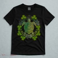 Green Sea Turtle Mandala Irish Shamrock Clover St Patricks T-Shirt thumb 5
