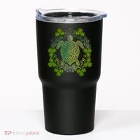 Green Sea Turtle Mandala Irish Shamrock Clover St Patricks Tumbler thumb 0