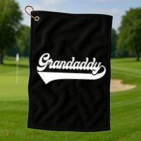 Grandaddy Soon To Be New Grandaddy Funny FatherS Day Gift Golf Towel thumb 1